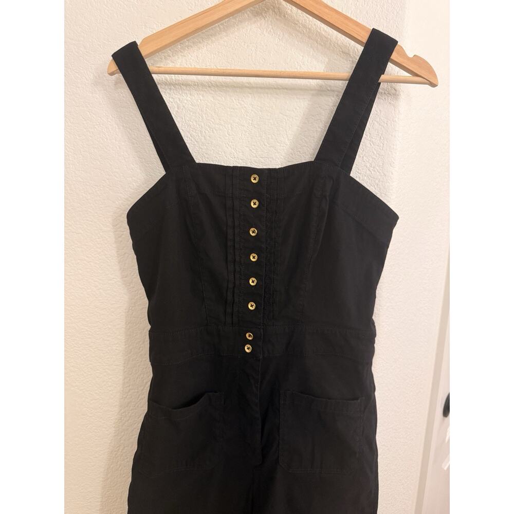 Anthropologie Maeve 6 Colette Cropped Wide-Leg Overalls Jumpsuit - Picture 3 of 14